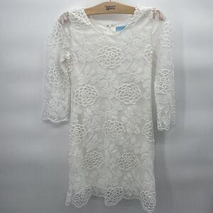 Boutique 70’s White Lace 3/4 Flute‎ Sleve Womans Size Small #1